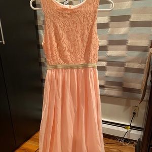 Coral maxi dress